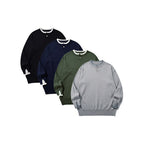 Unisex Oversize Fine Knit Sweater with Henley Button Placket and Slit Cuffs Fashion Glam