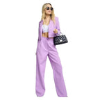Women Two-Piece Women with Cropped Blazer