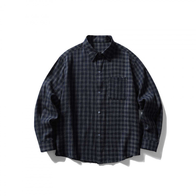 Unisex Oversize-Casual Check Shirt made of soft flannel with patch chest pocket Fashion Glam