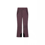 Women's Patterned Stretch Jogging Pants with Flared Leg, Elastic Drawstring Waistband and Zipper Pockets Fashion Glam
