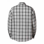 Unisex Oversized Checkered Shirt in Linen Blend with Shirt Collar, Chest Pocket, and Boxy Silhouette Fashion Glam