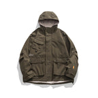 Unisex Oversize-Utility-Jacket with Hood, multifunctional flap pockets and drawstring Fashion Glam