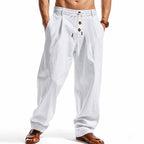 Men's Linen Pants with Breathable & Adjustable Drawstring | Fashion Glam V2
