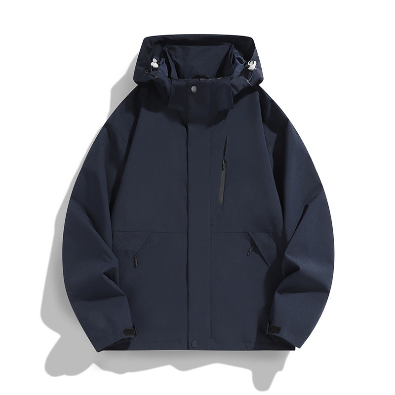 Women Oversize Softshell Hooded Jacket with Drop Shoulder, Concealed Zippers and Drawstring Fashion Glam