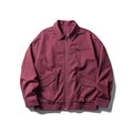 Men's Oversized Work Jacket with Full Zip, Chest Zip and Elastic Hem Band Fashion Glam