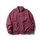 Men's Oversized Work Jacket with Full Zip, Chest Zip and Elastic Hem Band Fashion Glam