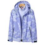Women's two-layer softshell jacket with removable fleece inner jacket and hood Fashion Glam
