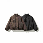 Unisex Short padded jacket with balloon sleeves and high stand-up collar Fashion Glam