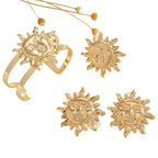Women's bracelet with elaborate sun design Fashion Glam