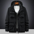 Men's Mult functional Utility Field Jacket with Hood, Multiple Pockets and Ripstop Outer Material Fashion Glam