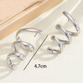 Women's Hanging Earrings with Elegant, Curved Design Fashion Glam