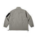 Unisex Lightweight Technical-Utility Jacket with Stand Collar, Zipper Pockets and Drawstring Hem Fashion Glam