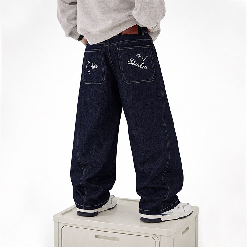 Boys casual wide-cut denim pants Fashion Glam