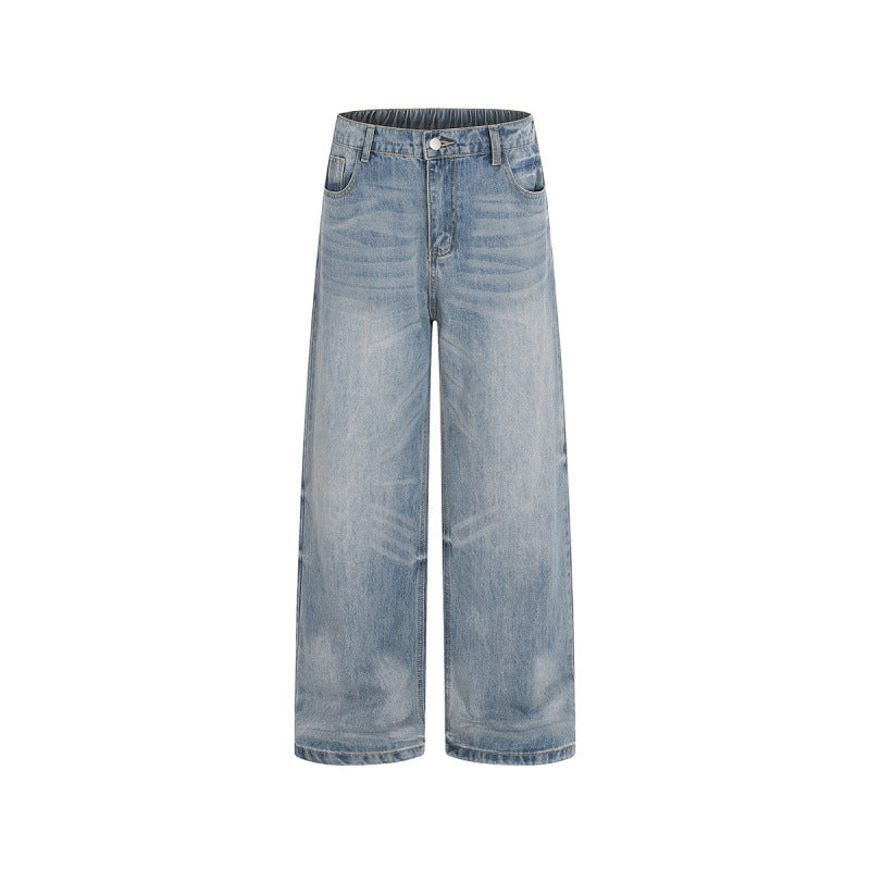 Women's Loose High-Waist Jeans made of lightweight Stonewashed Denim Fashion Glam