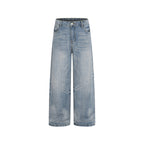 Women's Loose High-Waist Jeans made of lightweight Stonewashed Denim Fashion Glam