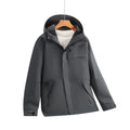 Men's Water-Repellent Softshell Hoodie Jacket with Concealed Zippers and Urban Cut Fashion Glam