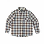 Unisex Boxy Checkered Flannel Overshirt with Patch Chest Pocket Fashion Glam