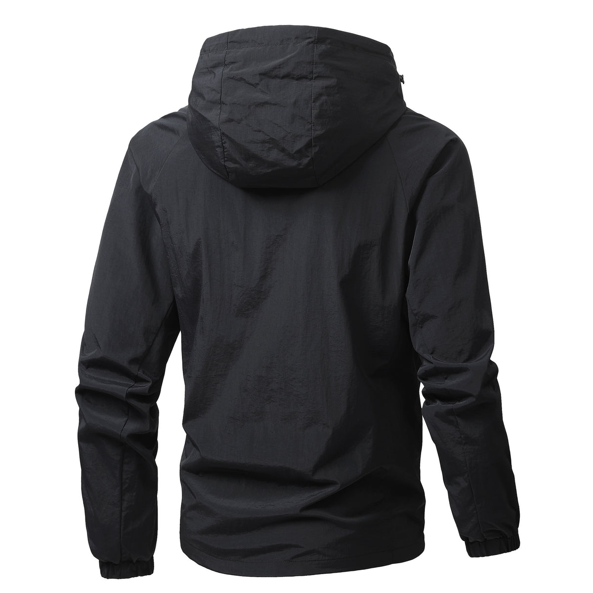 Men's Light Hooded Transition Jacket with Wind and Water Repellent Functional Material Fashion Glam