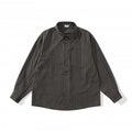 Unisex Oversized Striped Shirt in Relaxed Fit with Chest Pocket Fashion Glam