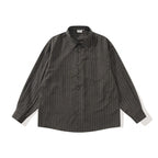 Unisex Oversized Striped Shirt in Relaxed Fit with Chest Pocket Fashion Glam