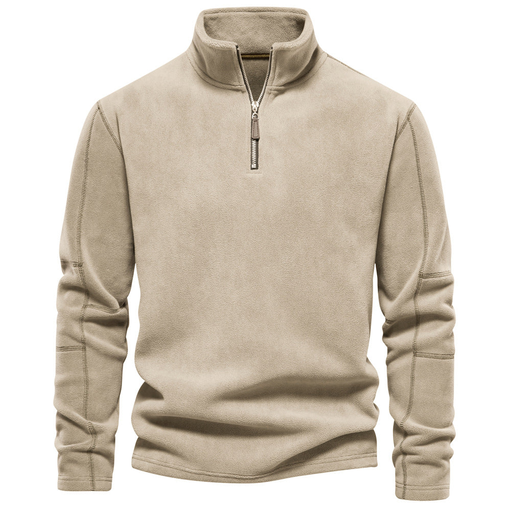 MAXIME - RELAXED QUARTER ZIP SWEATER