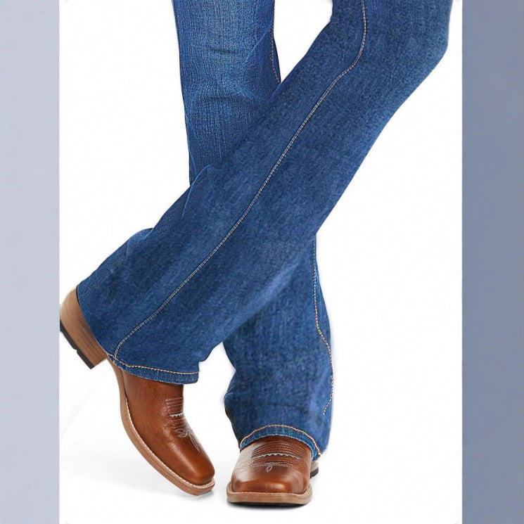 Women Bootcut Jeans with slightly flared leg and figure-shaping stretch Fashion Glam