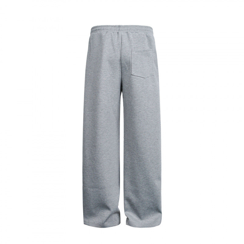 Women's Loose High-Waist Relaxed Sweat Pants with Drawstring and Decorative Seam Lines Fashion Glam