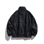 Unisex Boxy Jeans Jacket in Oversized Cut with Stand-Up Collar and Flap Pockets Fashion Glam