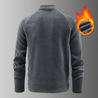 Men's warming microfleece troyer with half zipper, ergonomic raglan sleeves and cozy inner structure Fashion Glam