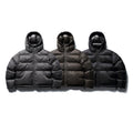 Unisex Short Boxy Puffer Jacket with Volume Hood, Water-Repellent Shell and Thermal Down Filling Fashion Glam
