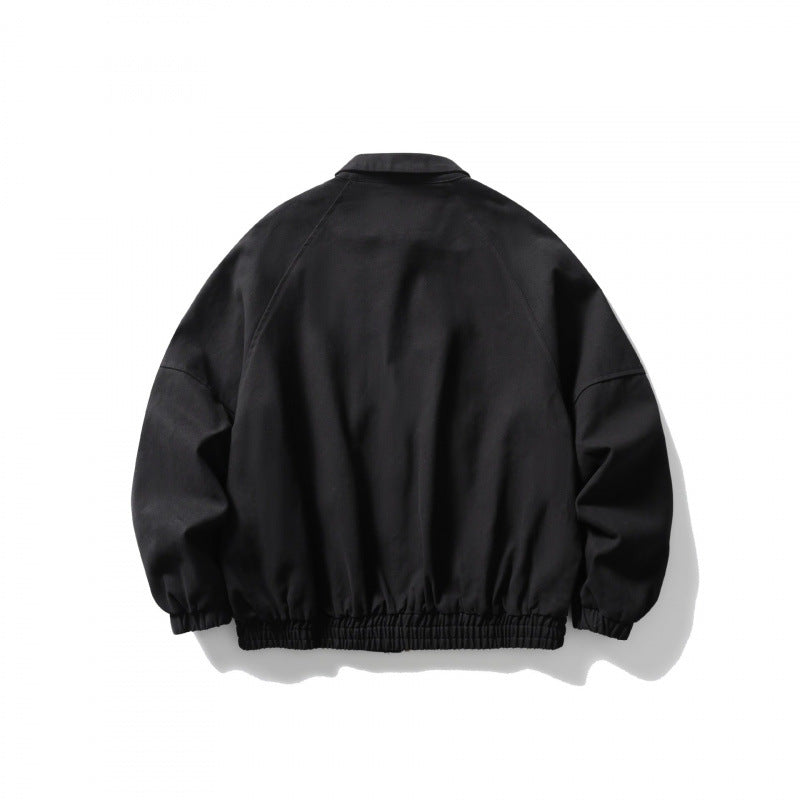 Unisex short-cut boxy jacket made of denim with elastic hem and flap pockets Fashion Glam