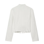 Ladies short blazer in hussar style with cord loops and brass buttons Fashion Glam