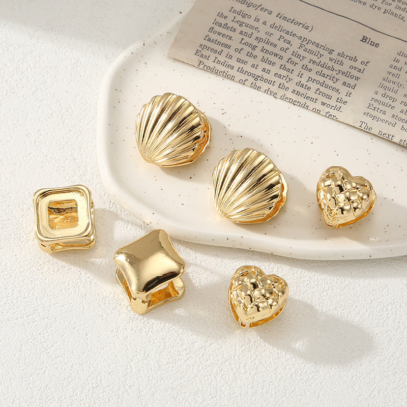 Women's ear clips in elegant shell design Fashion Glam