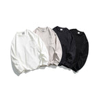 Unisex Oversize Rib Long Sleeve Shirt with Chest Pocket, Raglan Sleeves and Ribbed Cuffs Fashion Glam