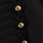 Women's short blazer in parade and military look with decorative cord applications and decorative buttons Fashion Glam