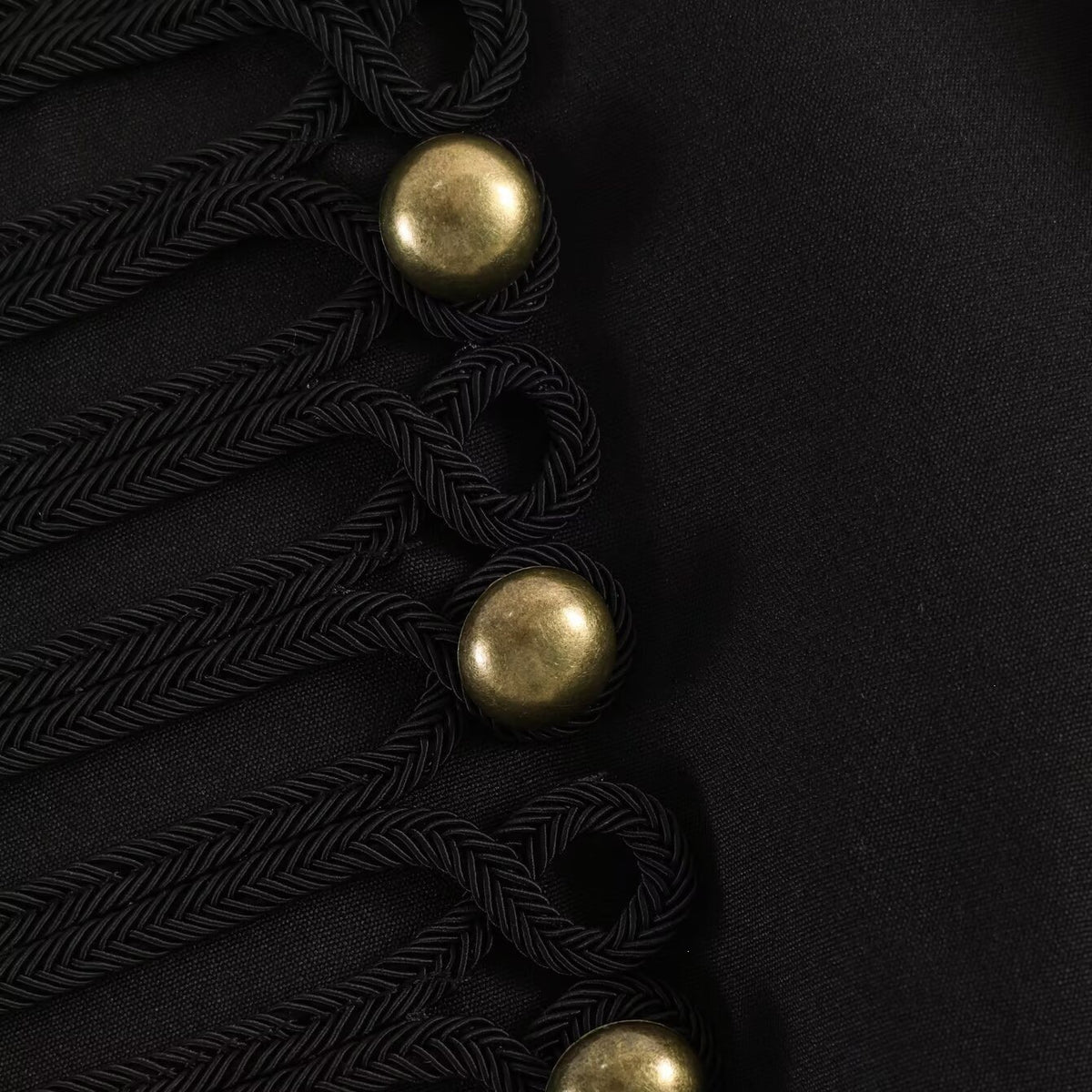 Women's short blazer in parade and military look with decorative cord applications and decorative buttons Fashion Glam