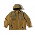 Unisex Loose-Fitting Utility Field Jacket with Hood, Drawstring and Flap Pockets Fashion Glam