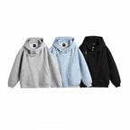 Unisex Oversize Hoodie Jacket with Asymmetrical Zipper and High Stand-Up Collar Fashion Glam