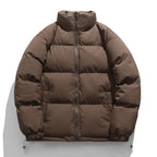 Unisex Padded Quilted Transitional Jacket with High Collar and Adjustable Hem Fashion Glam