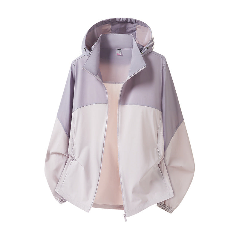 Men's Lightweight Hooded Rain Jacket with Breathable Softshell Material and Elastic Cuffs Fashion Glam