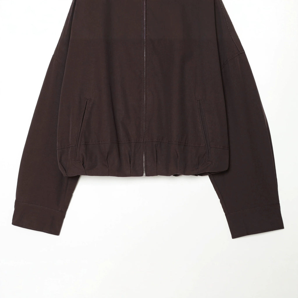 Women’s utilitarian short jacket with zipper and shirt collar Fashion Glam