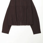 Women’s utilitarian short jacket with zipper and shirt collar Fashion Glam