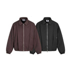 Unisex Boxy transitional blouse with shirt collar, two-way metal zipper and elastic cuffs Fashion Glam