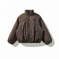 Unisex Short padded jacket with balloon sleeves and high stand-up collar Fashion Glam