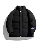 Unisex padded sleeveless quilted jacket with high stand-up collar, thermal insulation and drawstring hem Fashion Glam