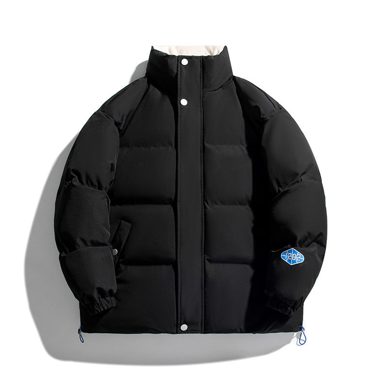 Unisex padded sleeveless quilted jacket with high stand-up collar, thermal insulation and drawstring hem Fashion Glam