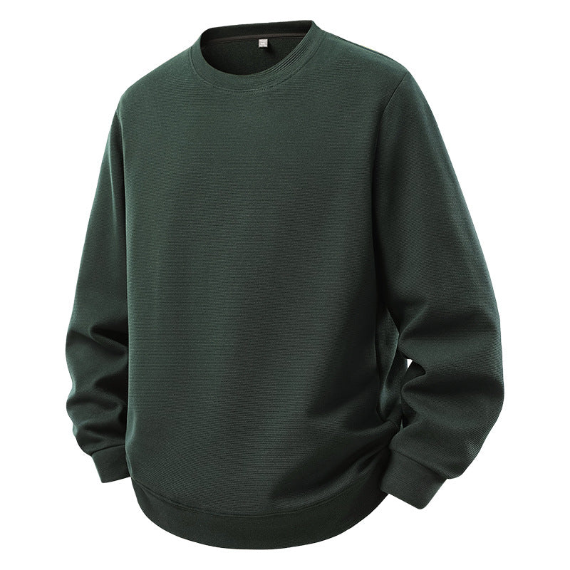 Men's Oversize Sweatshirt with Round Neck and Ribbed Cuffs Fashion Glam