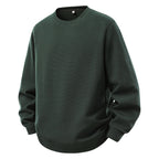 Men's Oversize Sweatshirt with Round Neck and Ribbed Cuffs Fashion Glam