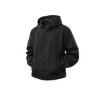 Men's Lightweight Breathable Hooded Windbreaker with Mesh Lining and Zipper Pockets Fashion Glam