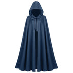 Unisex non longer hooded cape made of water-repellent polyester with full circular cut and tie belt Fashion Glam